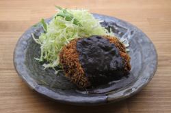 Matsusaka beef minced meat cutlet Kakuya miso demiglace sauce