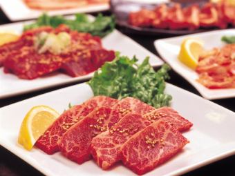 [Recommended for welcome and farewell parties] All-you-can-drink and dessert included! Extreme course!! 15 charcoal-grilled yakiniku dishes 5,500 yen