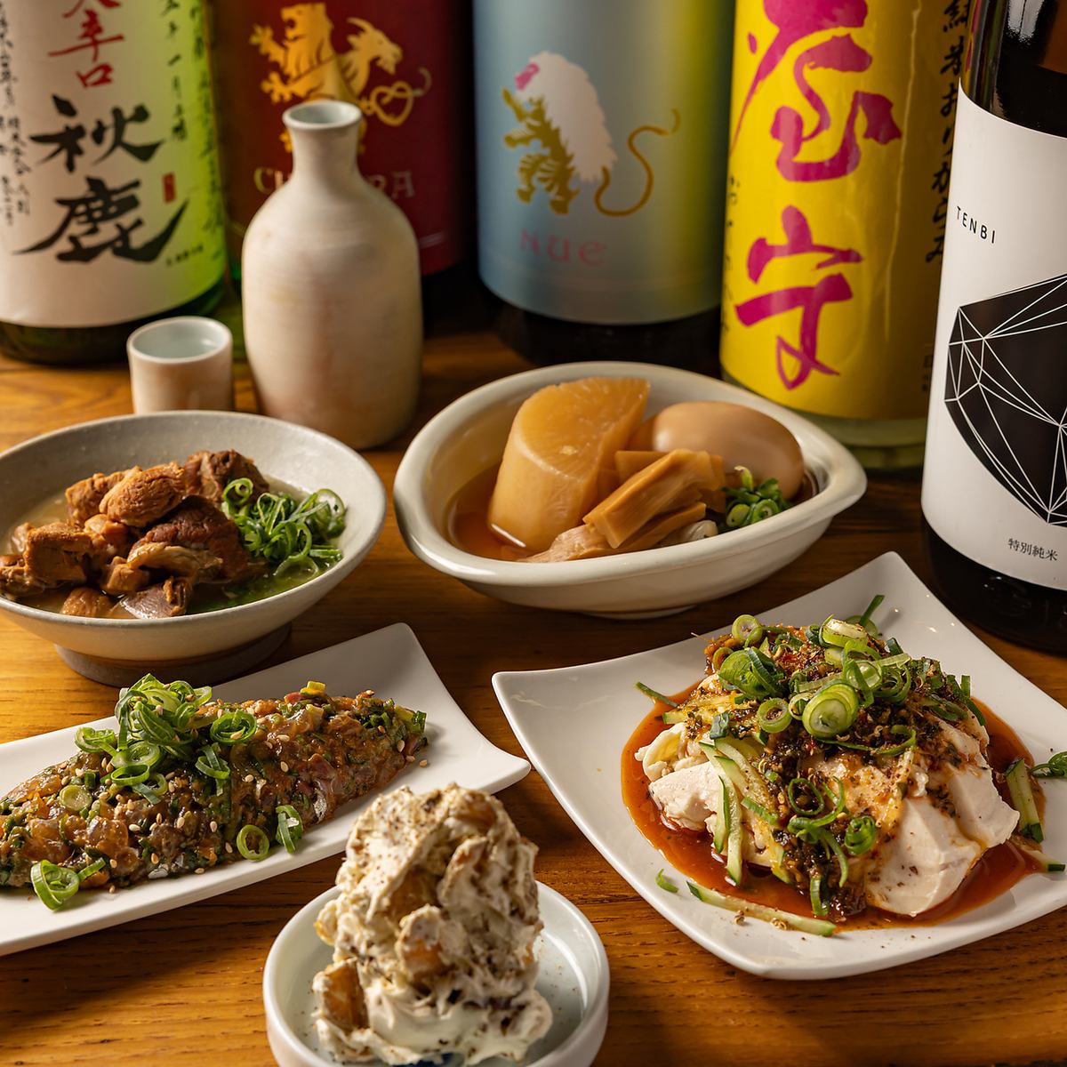 【清水五条駅より徒歩約6分】木の温もり漂うカウンターで地酒を一献