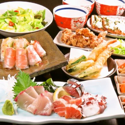 ※13時~17時迄予約はこちら【11時~17時迄限定】刺盛+ハーブ鶏の鶏天☆2H飲放付¥3000