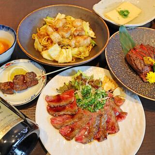 [All-you-can-drink included] 6,000 yen (tax included) course ◆ Enjoy beef shabu-shabu, motsu tsukemen yakisoba, and more!