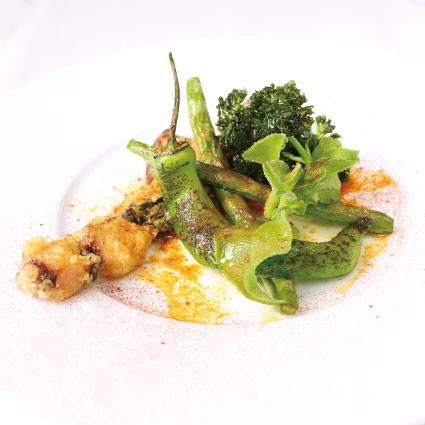 ・前菜・ 明石産活蛸のガリシア風をセビーチェの様に