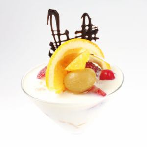 · 디저트 · 과일 칵테일 Pannacotta