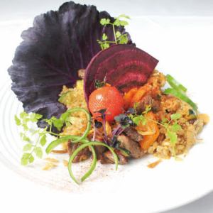 · 밥 · 소 필레 고기와 일본 쌀 ~ 빠에야처럼 ~