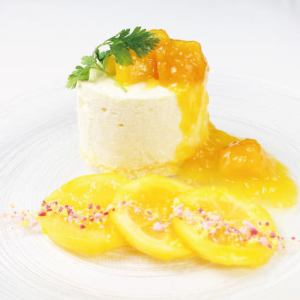 · 디저트 · 치즈 무스와 망고 쿠리를 몹시 잼으로