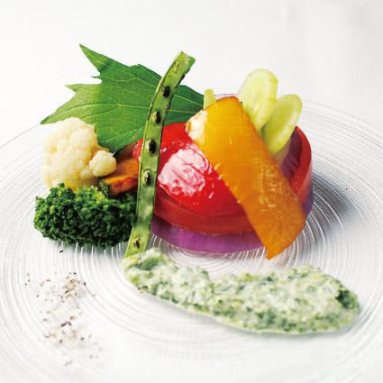 ・前菜・ 緑黄色野菜のバリエーション~ソースヴェルト~
