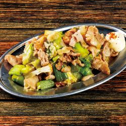 豚と九条葱の生姜焼き