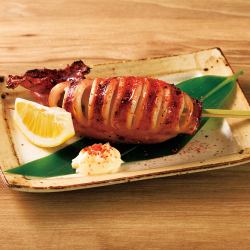 屋台のイカ醤油焼き