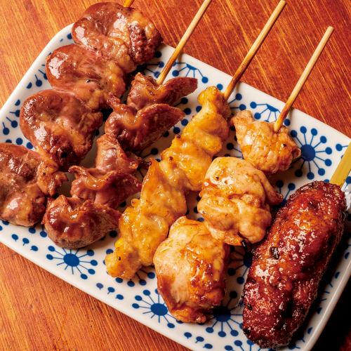 鶏串5本盛り 塩ダレ／熟成ダレ