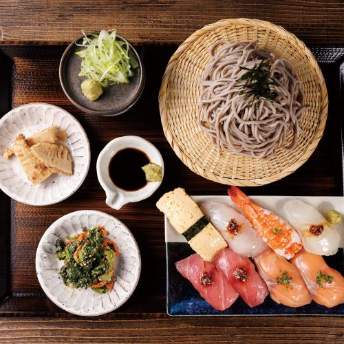 にぎり寿し&ざる蕎麦
