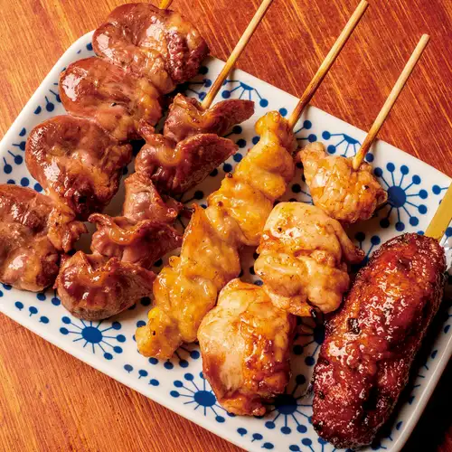 鶏串5本盛り 塩ダレ／熟成ダレ