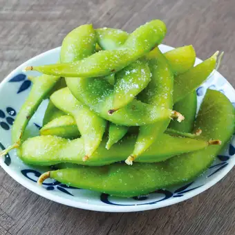 Salted edamame