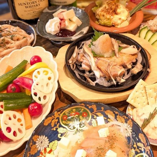 [Joshin branch exclusive girls' get-together course♪] 3,500 yen for 120 minutes + 30-minute extension with all-you-can-drink and a total of 8 dishes☆Only available in October and November