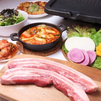 本場韓国の味を心ゆくまで堪能！ヒルリンコース　＊お料理6品+90分飲み放題付き 5,000円（税込）