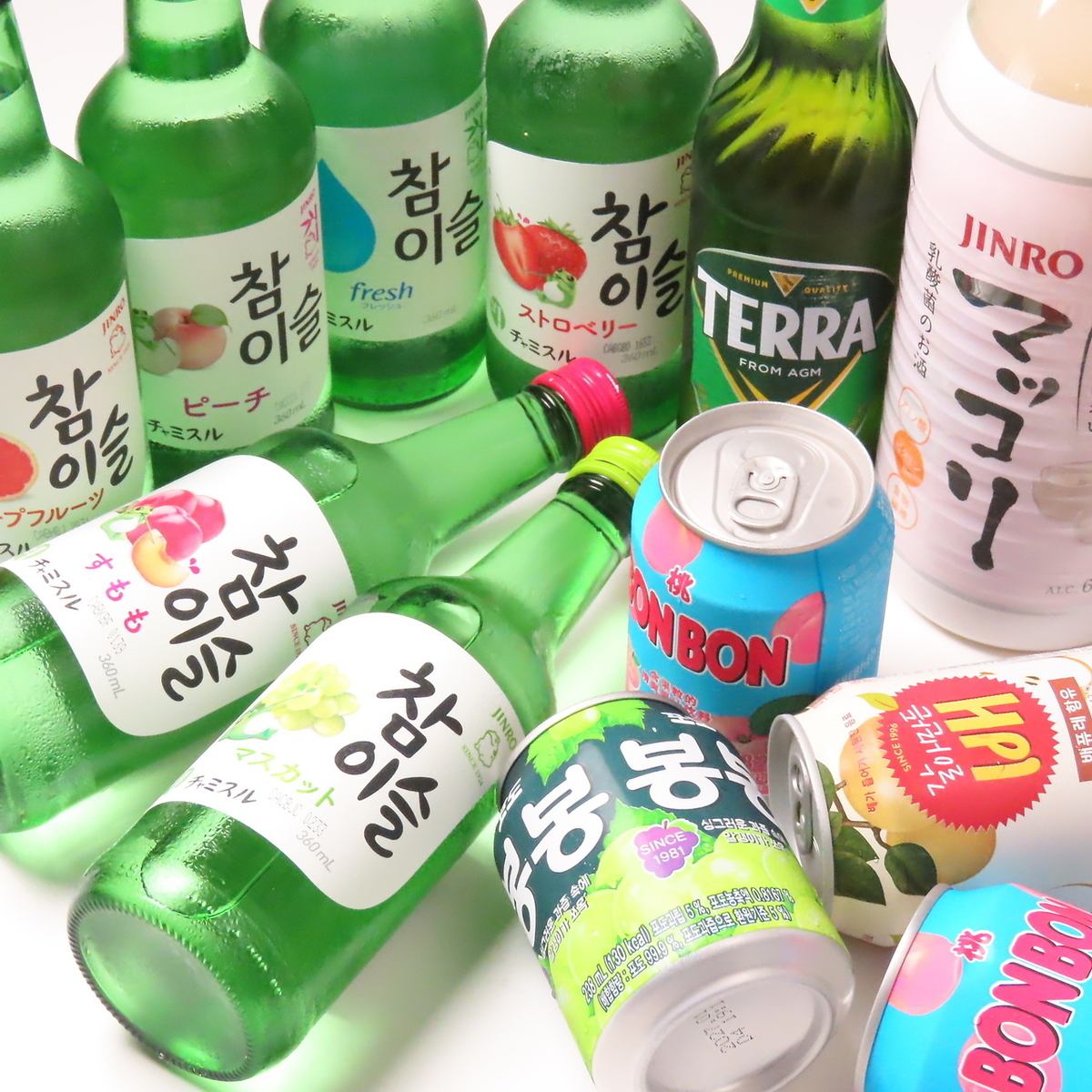 【圧倒的お得】単品飲み放題は1,980円!韓国料理と一緒にぜひ♪