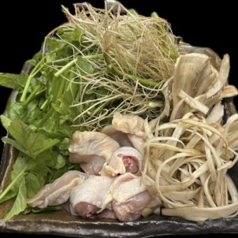 【仙台セリ鍋と串焼きと鮮魚の刺身盛り　のコース５０００円】