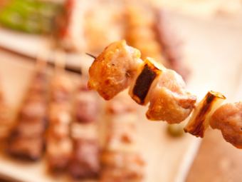 【やきとん焼き鳥スタンダードコース<当日予約OK>4000円税込 飲放付】