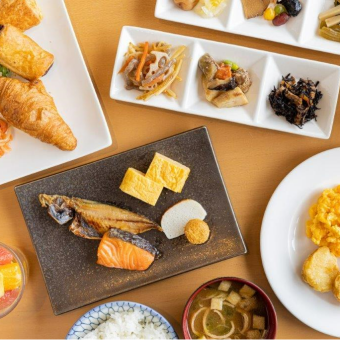 【早餐自助餐】4,180日元（含税）以“健康身体”为主题的50道菜☆