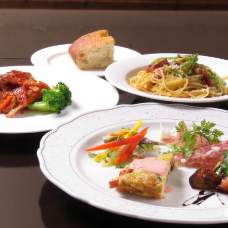 Lunch course《Total 4 dishes + cafe included♪》 2800 yen