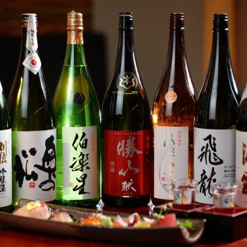 ◆Premium all-you-can-drink◆ 90 minutes (2 hour seating time) with 15 types of sake 2980 yen ⇒ 2480 yen (tax included)
