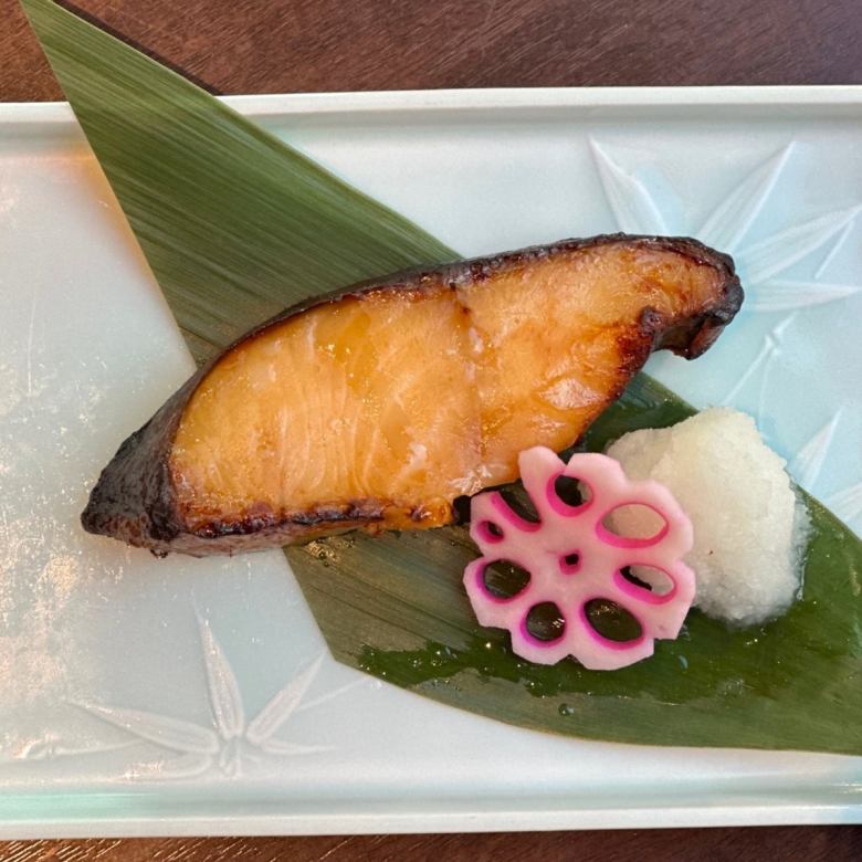 Grilled silver cod marinated in Sendai miso