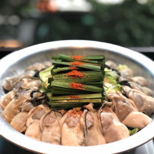 Oyster kimchi hotpot