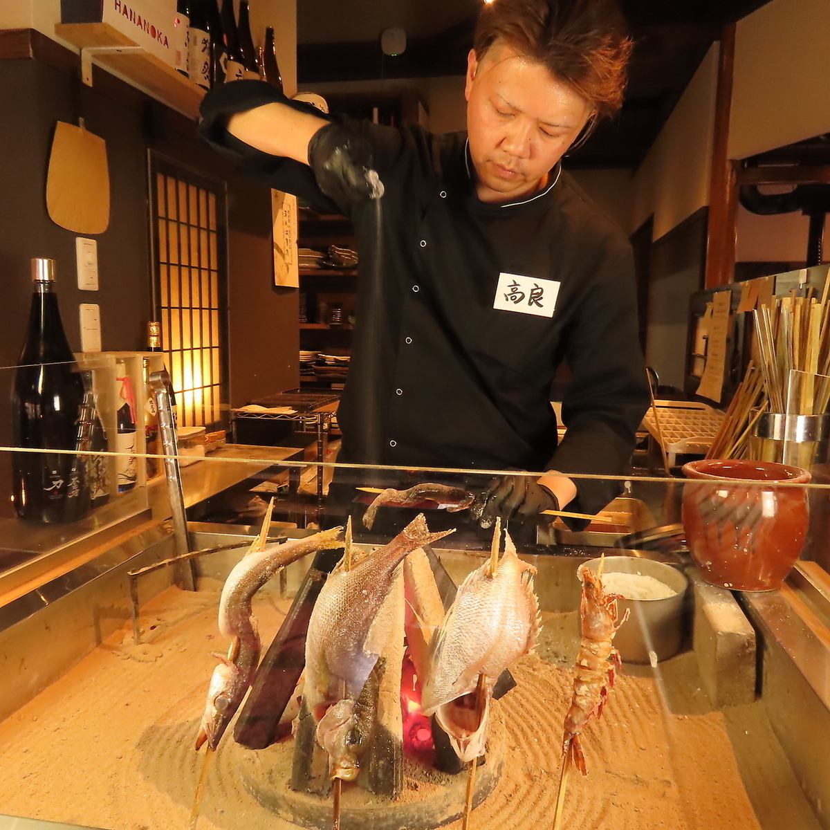 熊本が誇る【天草大王】を炉端焼きで楽しめる店