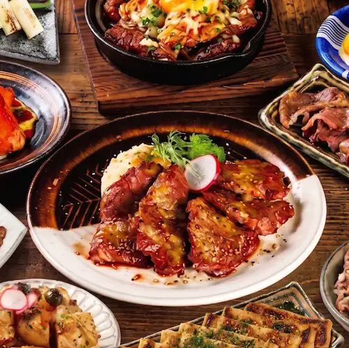炭火で焼いたお肉を気軽に楽しめる