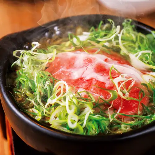 九条葱のすき焼き