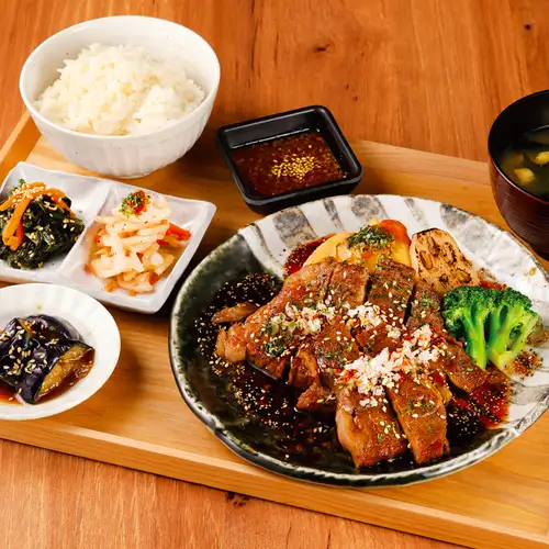 上州牛ステーキにぎやか定食