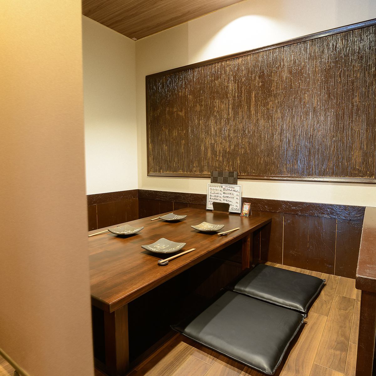 Semi-private room digging Tatsuno seats where you can spend a relaxing time are also available ◆