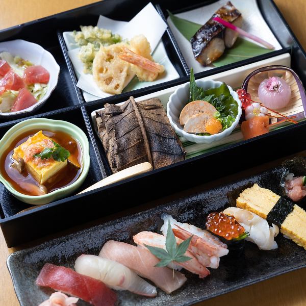 [宴會推薦] 5種特色菜餚和壽司的宴會套餐☆4500日元〜