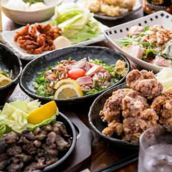 生ビール付き『二次会コース』唐揚げやポテトフライ含5品 2時間飲み放題付 3500円⇒2500円
