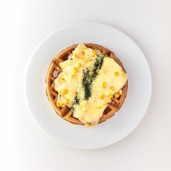 単品注文！コーンチーズワッフル(ハーフサイズ)650円(税込) NORMAL 1100円(税込)