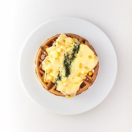 単品注文！コーンチーズワッフル(ハーフサイズ)650円(税込) NORMAL 1100円(税込)