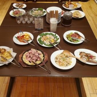 [包含2小时无限畅饮◆分量和性价比都很满意◎] ≪共7道菜品≫派对套餐4,500日元（含税）