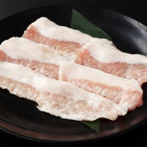 Fatty pork (with sauce or salt)