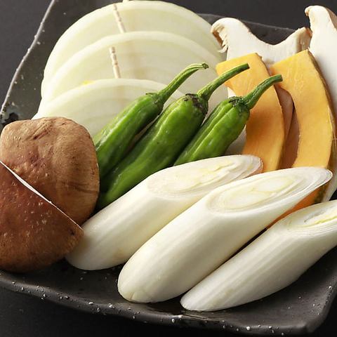 Grilled vegetables Shiitake mushrooms