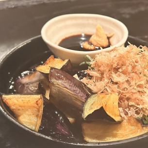 튀긴 가지의 철판구이