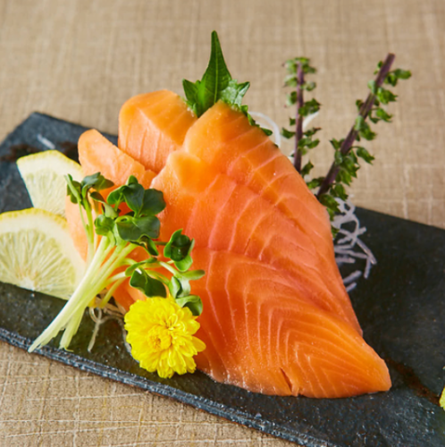 Salmon sashimi