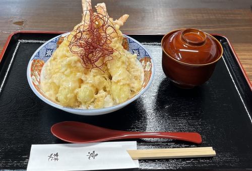 Large shrimp tempura bowl