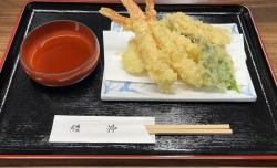 Assorted tempura (shrimp, squid, vegetables)