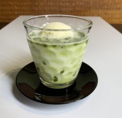 抹茶ミルクフロート