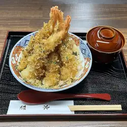 Large shrimp tempura bowl