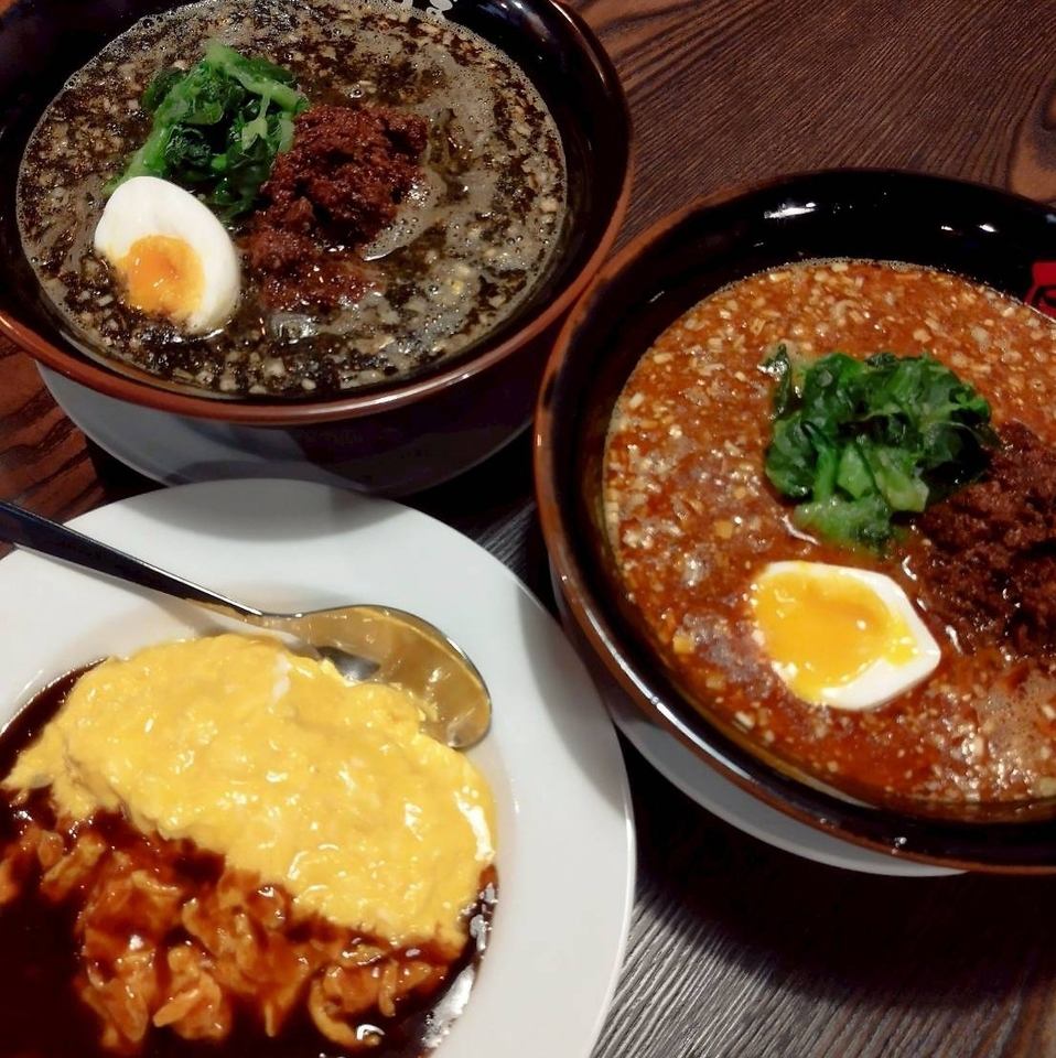 仕事帰りの一杯と辛さ痺れる担々麺を召し上がれ！
