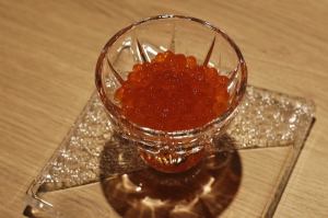 Hokkaido salmon roe marinated in soy sauce