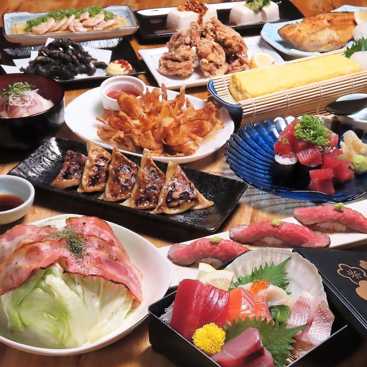 各種ご宴会におすすめの3時間飲み放付で3500円(税込)のコースも