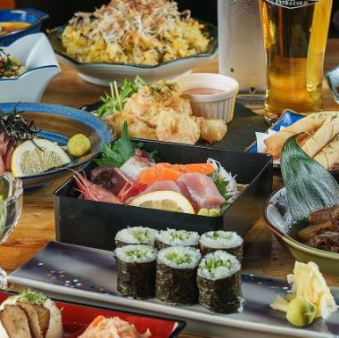 2시간 음료 뷔페 첨부《대중술집의 조금 사치 코스》신선도 발군 회와 쇠고기 스튜 등 8품 5,500엔