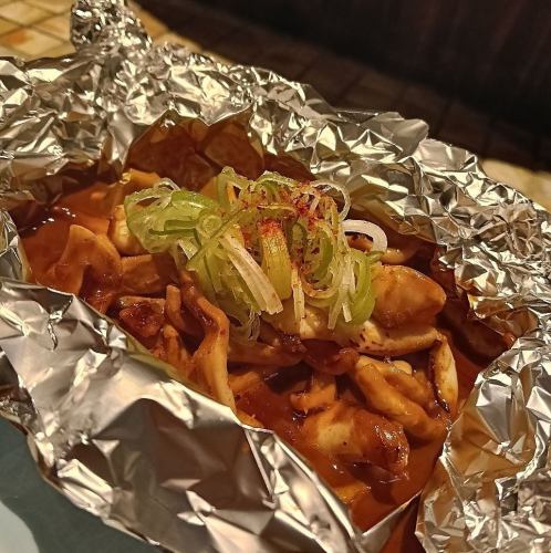 スルメイカ バターホイル焼き