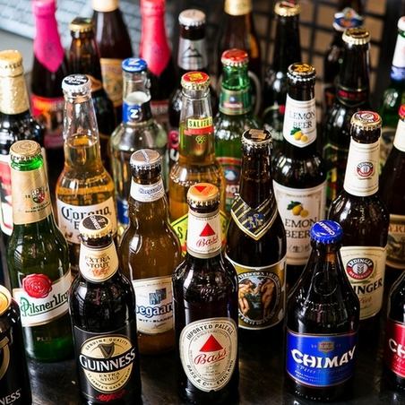 We have over 40 types of beers from around the world ★!